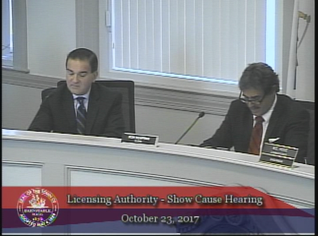 Thumbnail image for Licensing Authority - Show Cause Hearing 10-23-2017