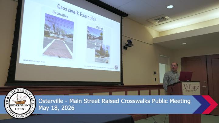 Thumbnail image for Osterville - Main Street Raised Crosswalks Public Meeting