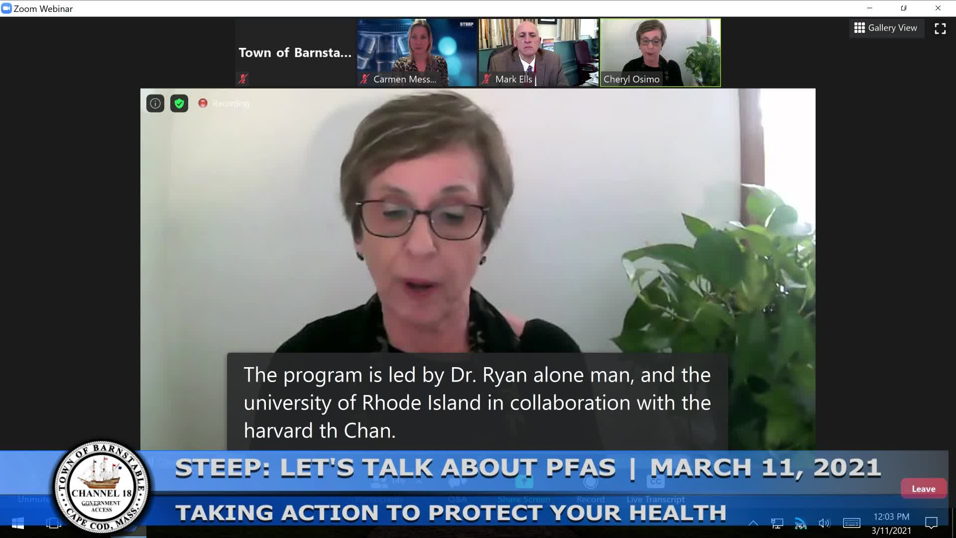 Thumbnail image for Let’s Talk About PFAS: Taking Action to Protect Your Health 03-11-2021